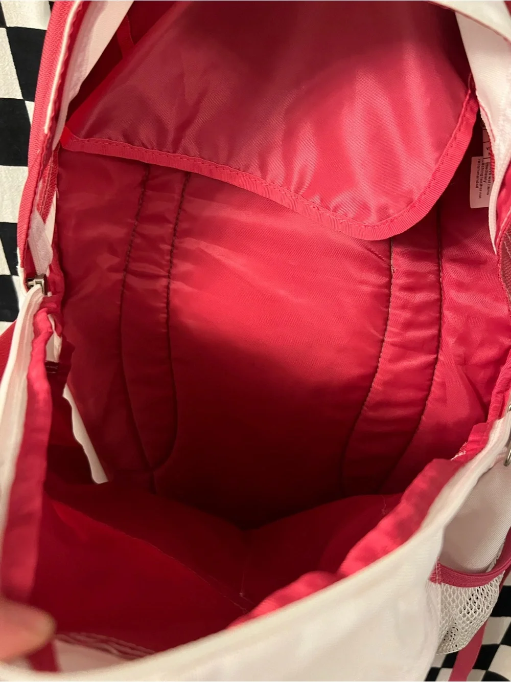 Jansport white pink